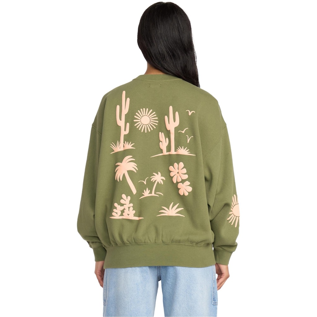 Billabong Women's Sun Wave Livin Kendal Crewneck Sweatshirt