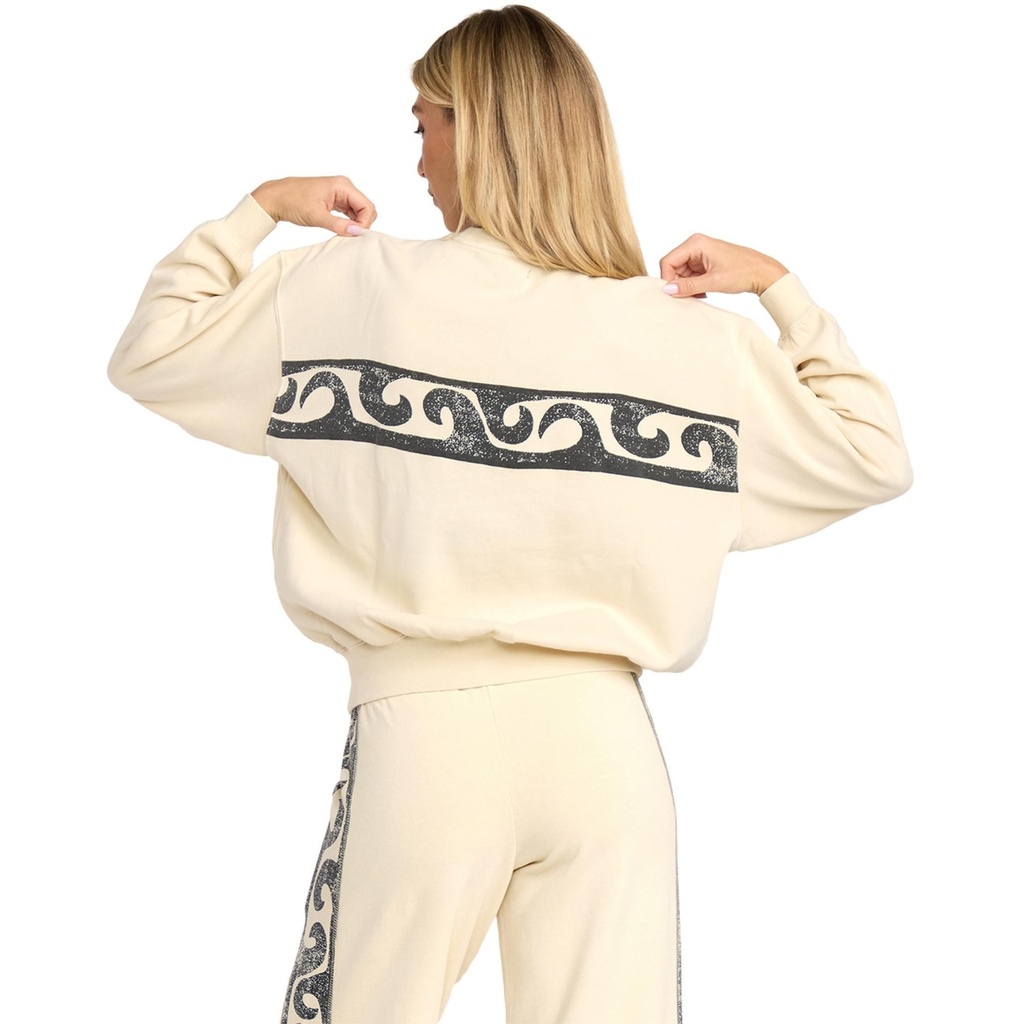 Billabong Women's Sun Wave Livin Kendal Crewneck Sweatshirt