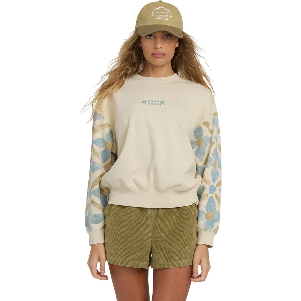 [000208196000000] Billabong Women's Atlas Tide Kendal Crew Sweatshirt (XS)