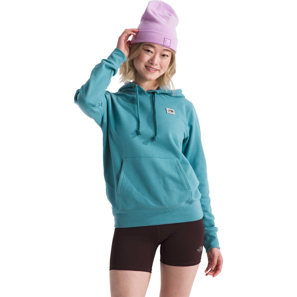 [000208331000000] The North Face Women's Heritage Patch Pullover Hoodie (Algae Blue/Heritage Patch, S)