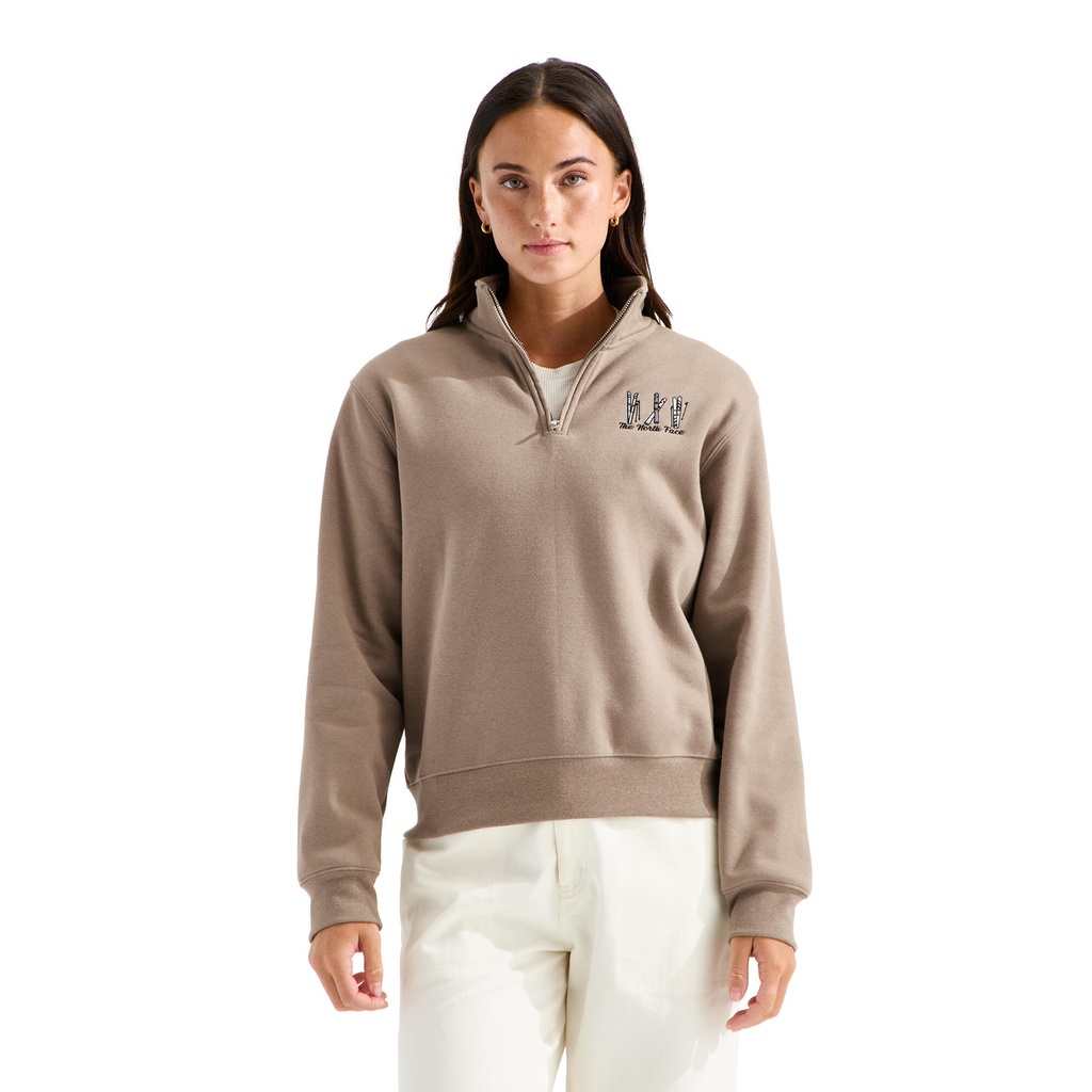 The North Face Women's Ski Embroidered Relaxed ¼ Zip Jacket