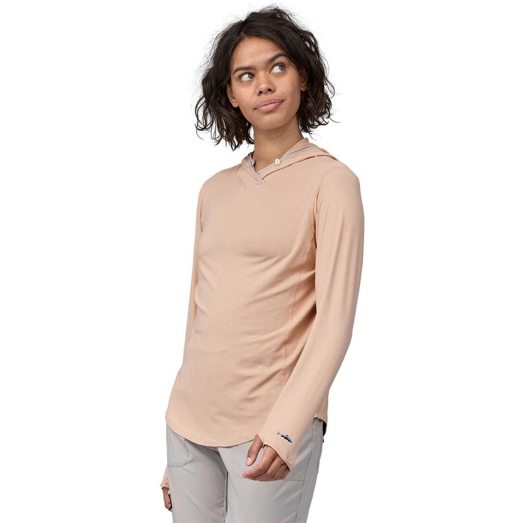 [000208453000000] Patagonia Women's Tropic Comfort Natural UPF Hoodie (Antique Pink, S)