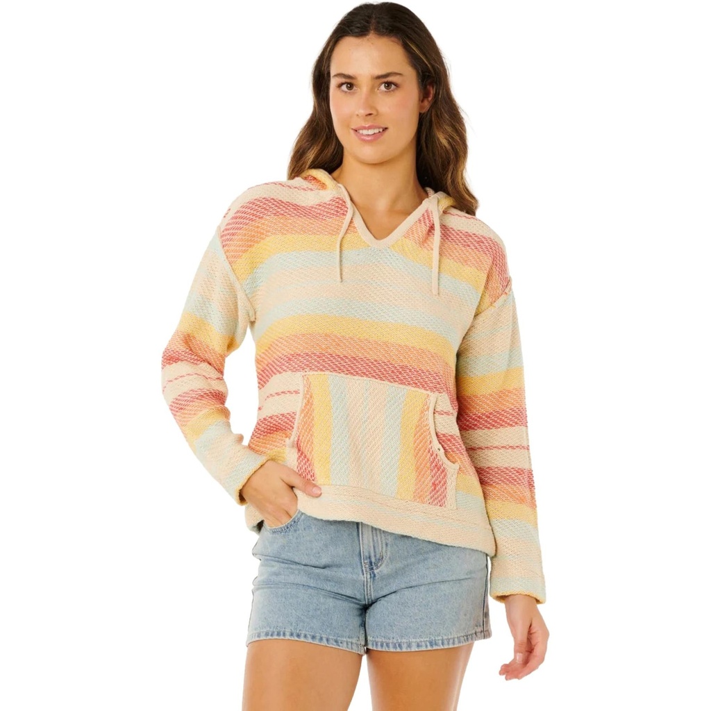 [000208523000000] Rip Curl Women's Revival Knit Poncho Hoodie (XXS)