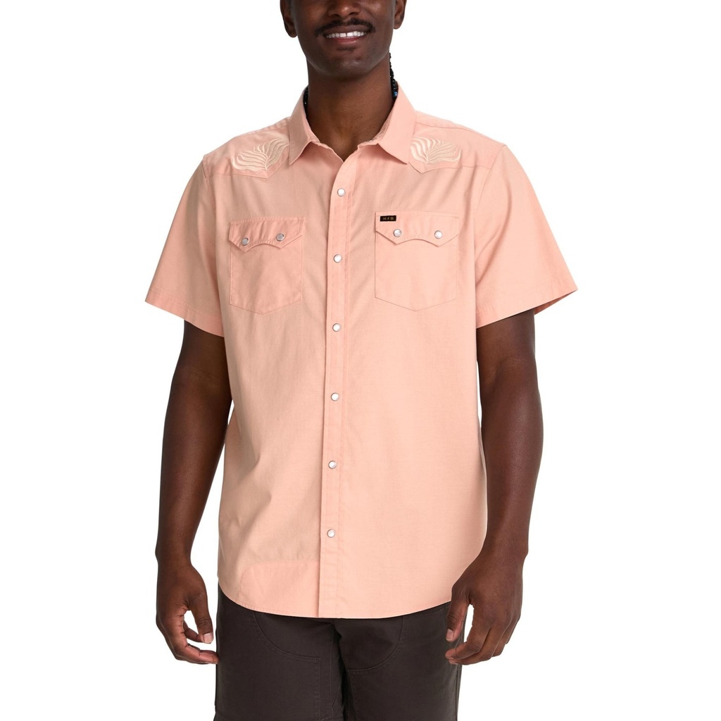 Howler Brothers Men's Crosscut Deluxe Short Sleeve Snapshirt