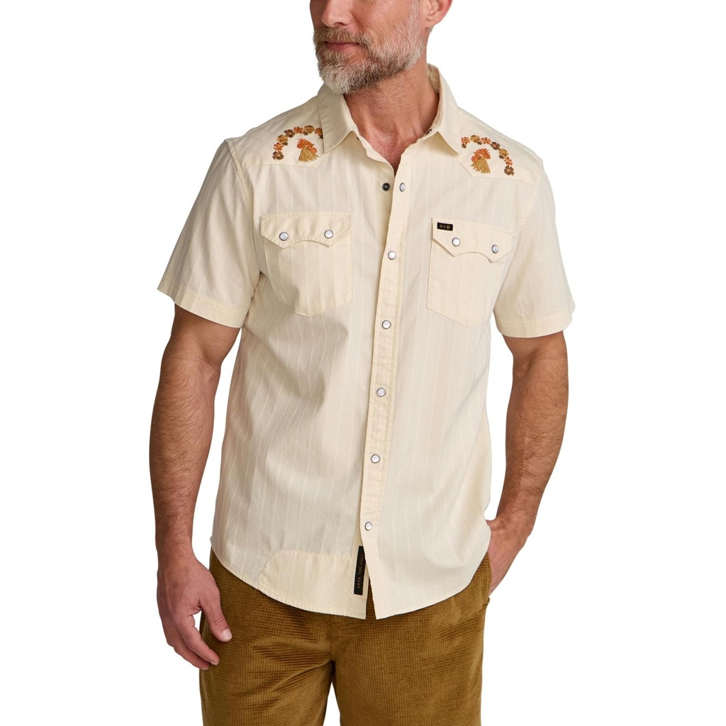 Howler Brothers Men's Crosscut Deluxe Short Sleeve Snapshirt