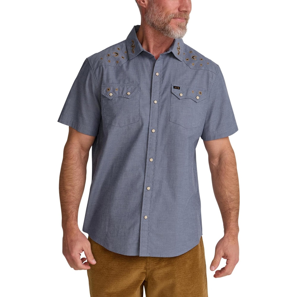 Howler Brothers Men's Crosscut Deluxe Short Sleeve Snapshirt