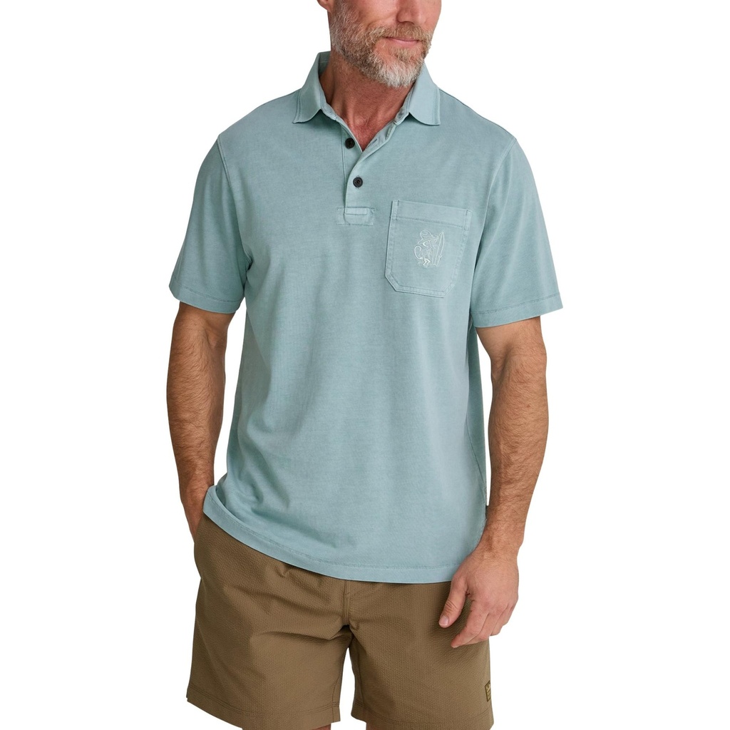 [000208808000000] Howler Brothers Men's Pilgrimage Polo Shirt (Slate, S)