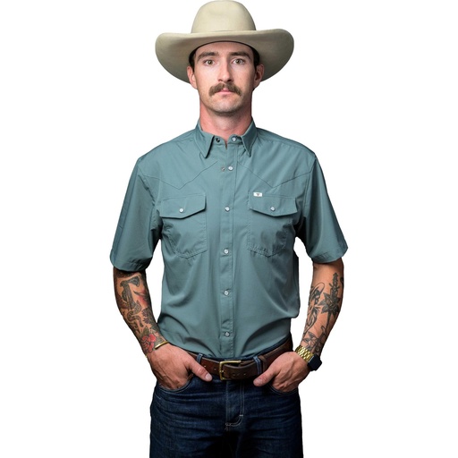 Ferrell Men's Core Short Sleeve Snap Shirt