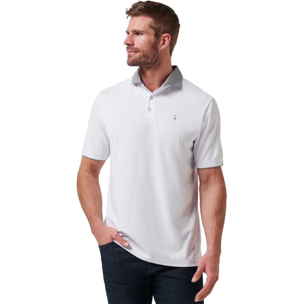 [000208937000000] TravisMathew Men's Reservation Number Polo Shirt (S)