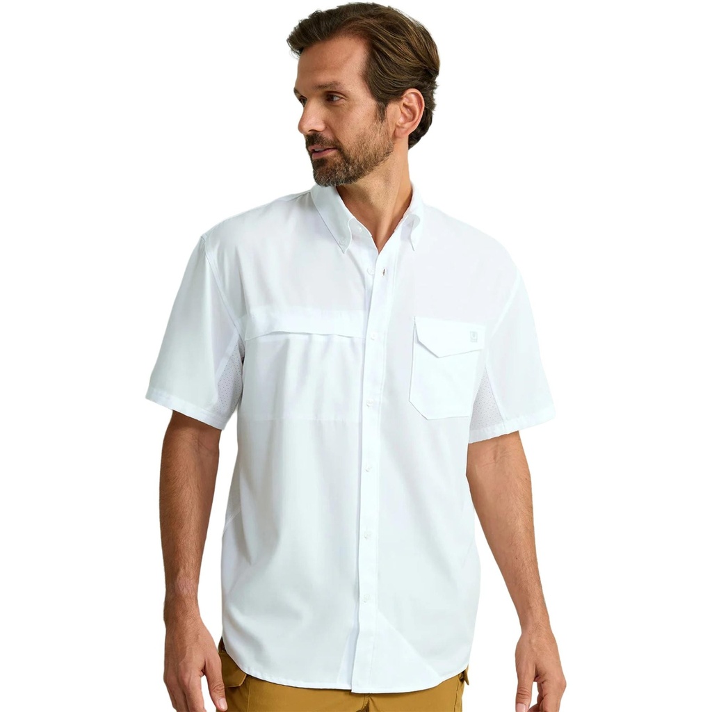 Huk Men's Tide Point Short Sleeve Button-Down Shirt
