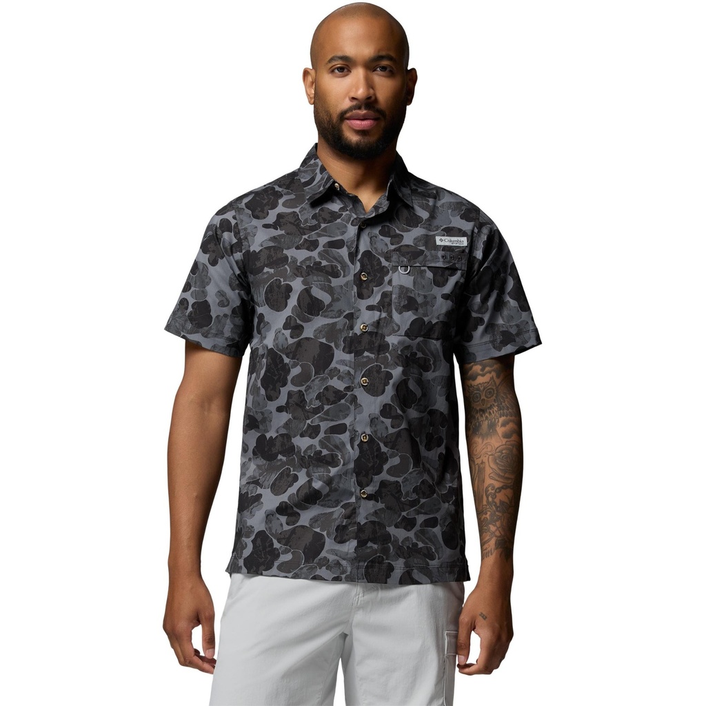 Columbia Men's PFG Wild Cast Camp Short Sleeve Shirt