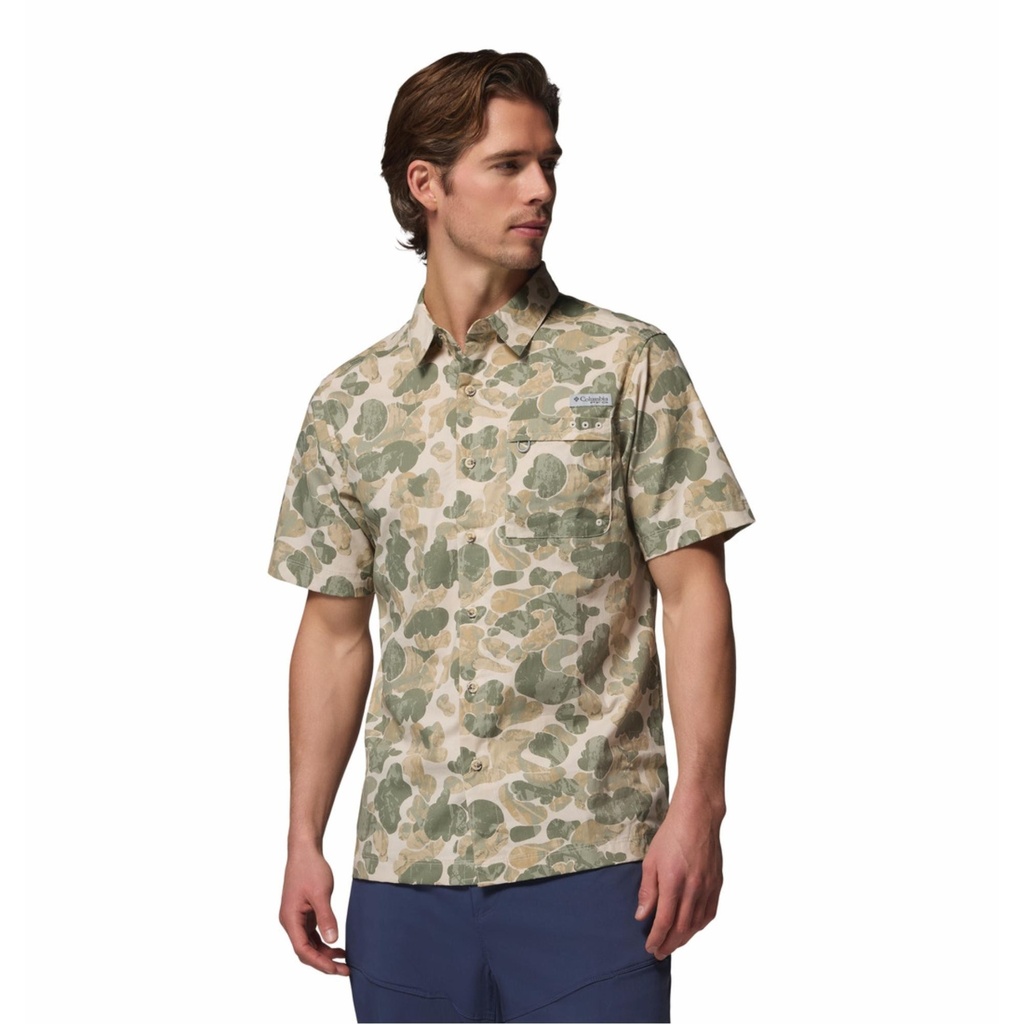 Columbia Men's PFG Wild Cast Camp Short Sleeve Shirt