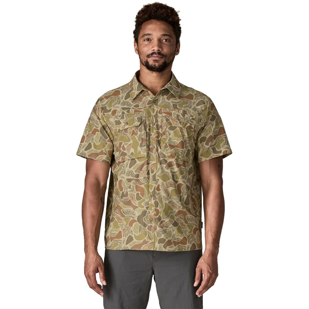 Patagonia Men's Self Guided Sun Button Down Short Sleeve Shirt