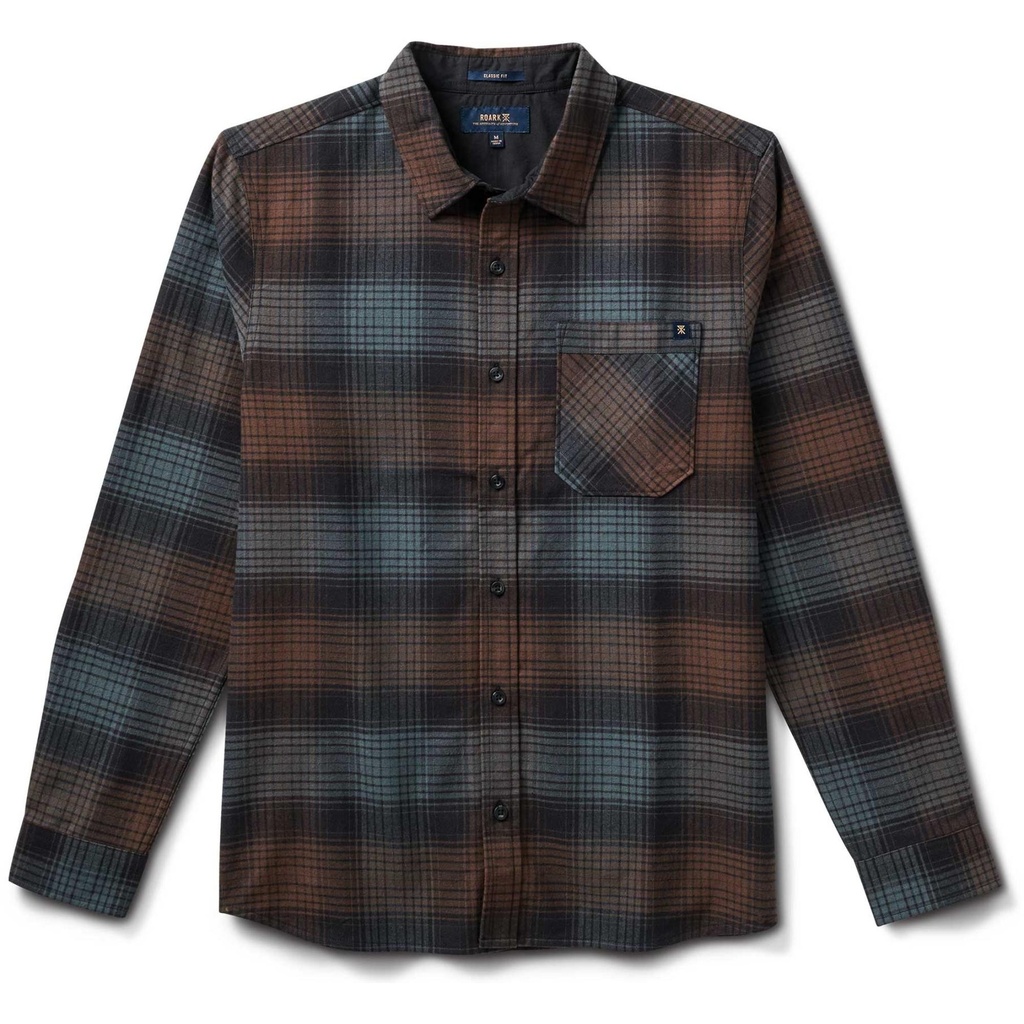 Roark Men's Crossroads Organic Cotton Flannel Shirt