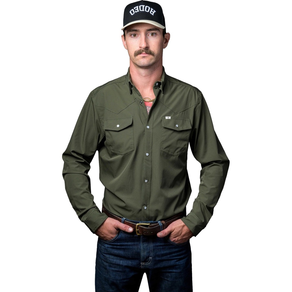Ferrell Men's Core - Long Sleeve Snap Shirt