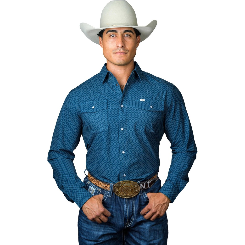 Ferrell Men's The Frost - Long Sleeve Snap Shirt