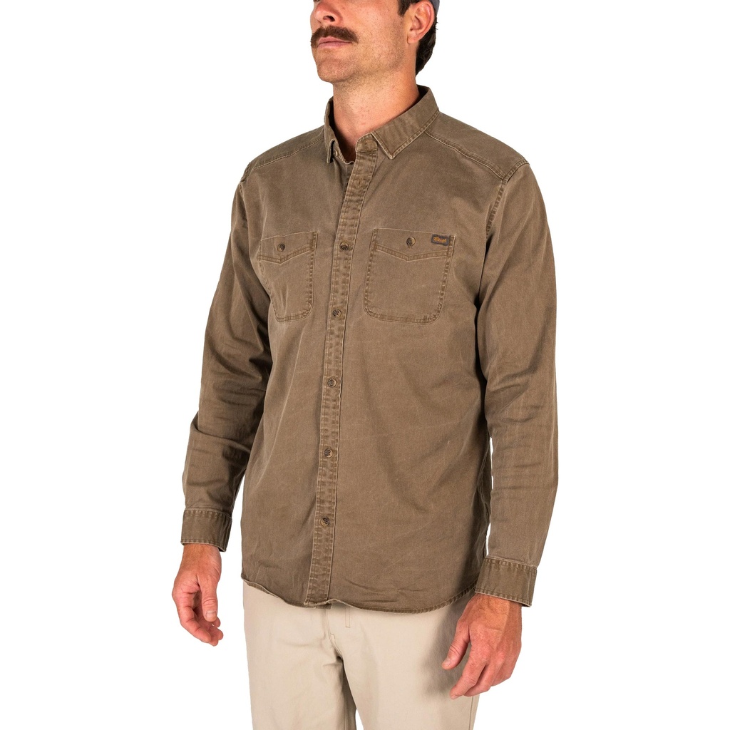 Marsh Wear Men's Delray Denim Long Sleeve Shirt