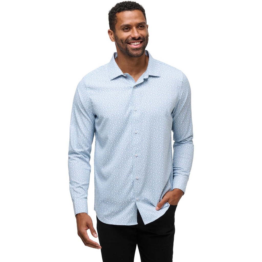 TravisMathew Men's Country Mile Long Sleeve Button Up Shirt