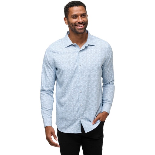 TravisMathew Men's Country Mile Long Sleeve Button Up Shirt
