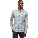 TravisMathew Men's Cloud Flannel Plaid Long Sleeve Button Up Shirt