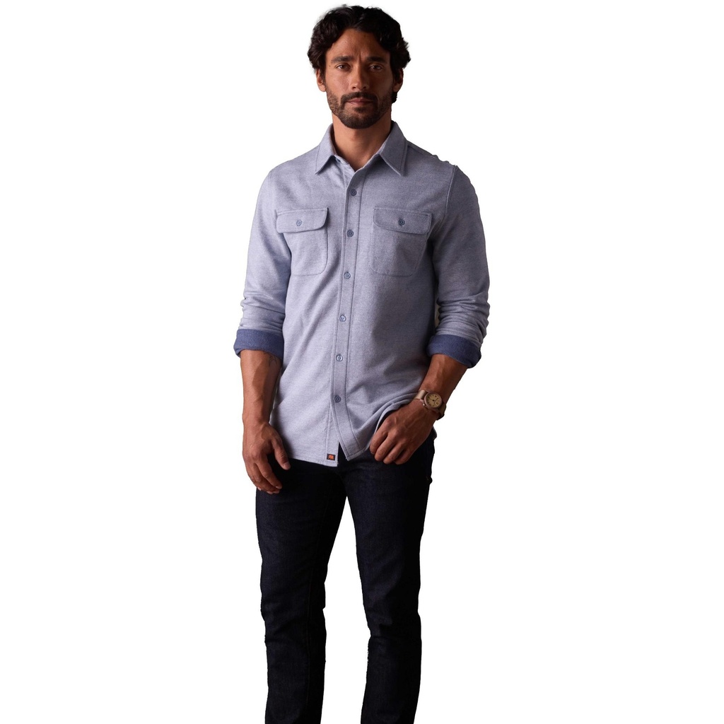 The Normal Brand Men's Textured Knit Long Sleeve Shirt