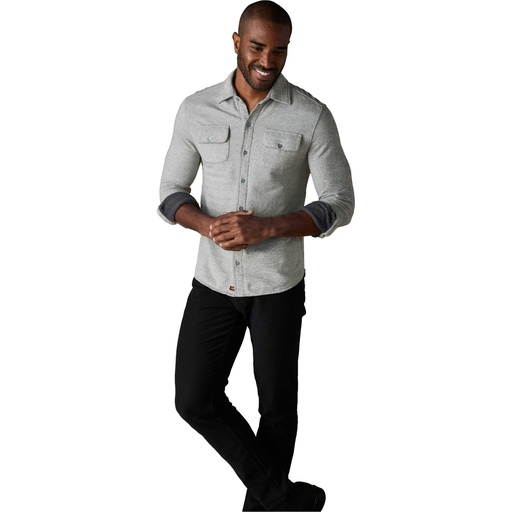 The Normal Brand Men's Textured Knit Long Sleeve Shirt