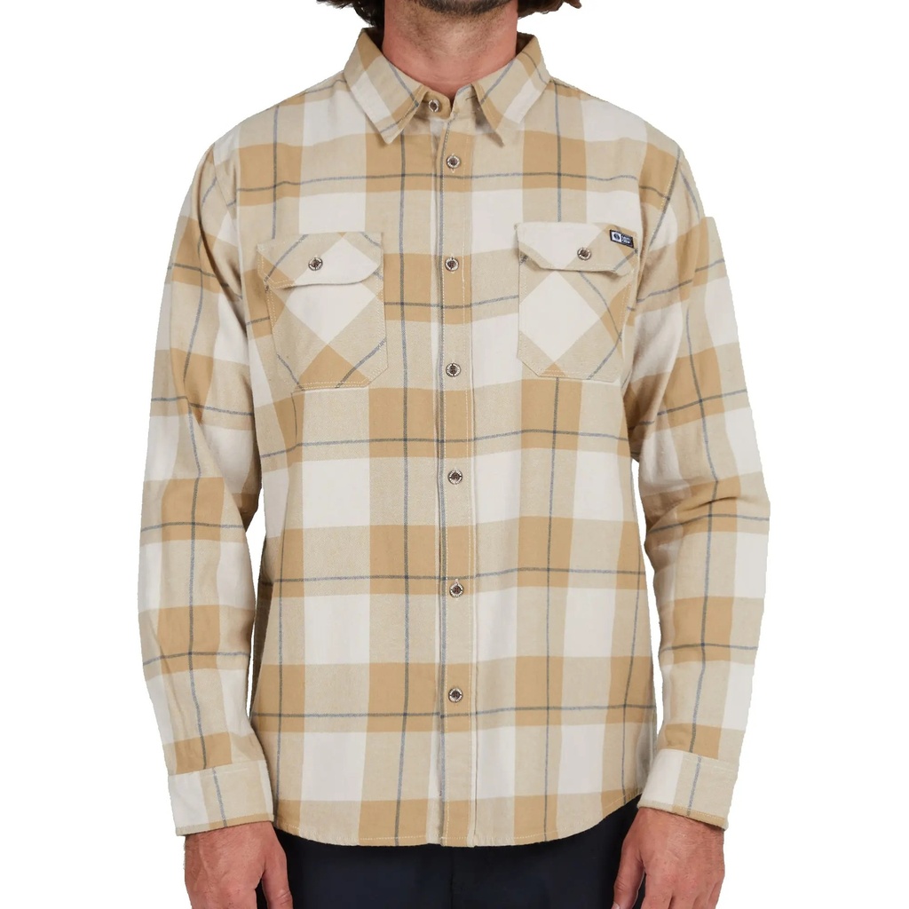Salty Crew Men's First Light Long Sleeve Flannel Shirt