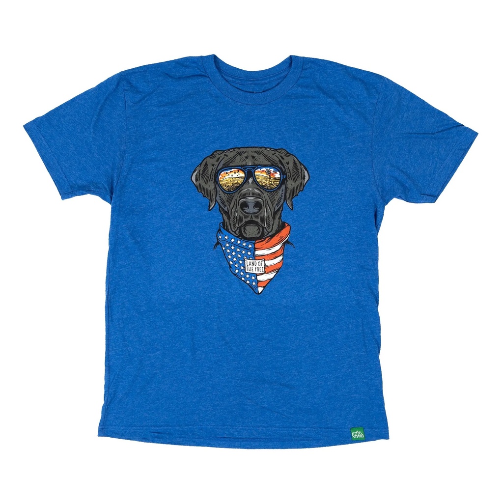Wild Tribute Men's Land Of The Free Black T Shirt