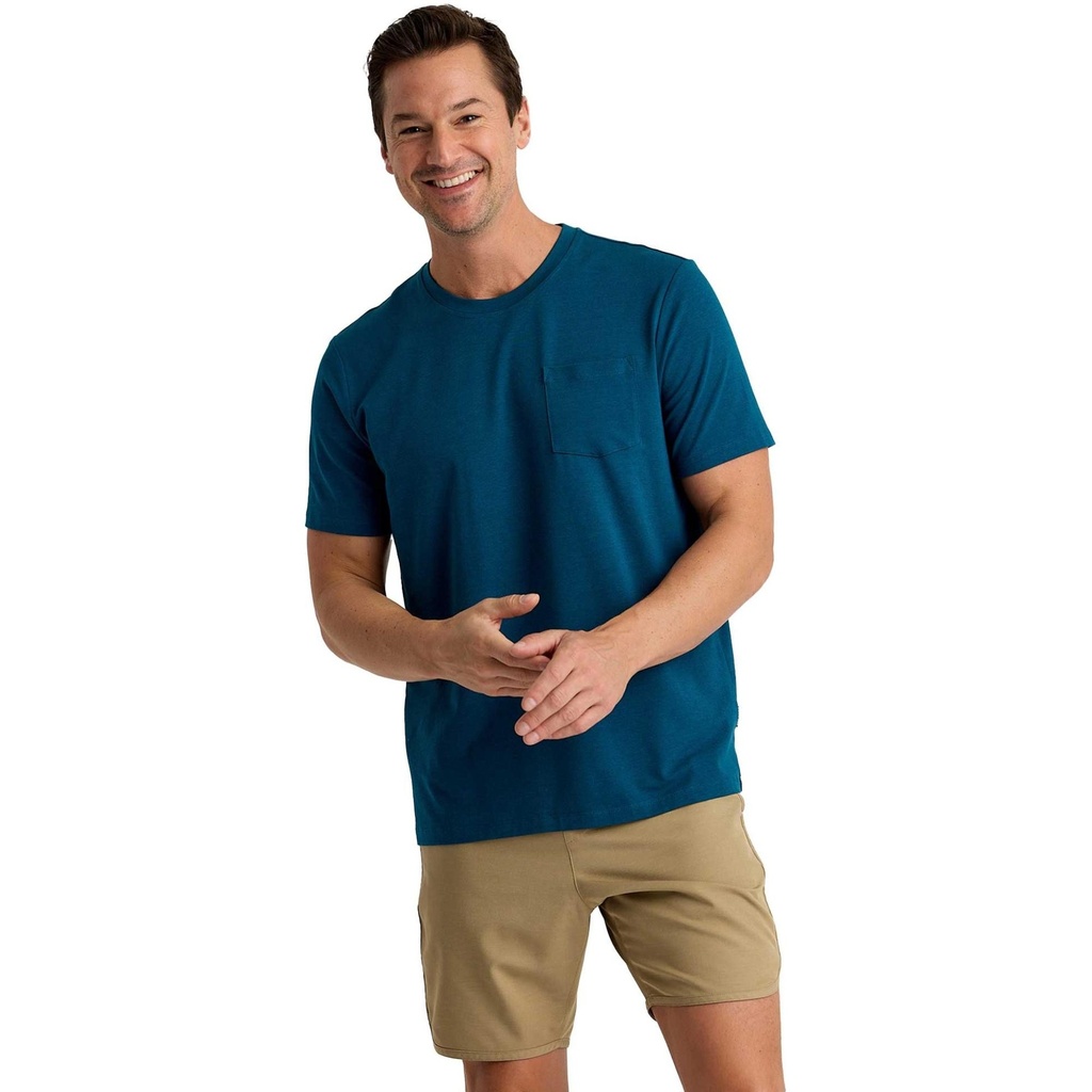 Free Fly Men's Bamboo Current Pocket T Shirt
