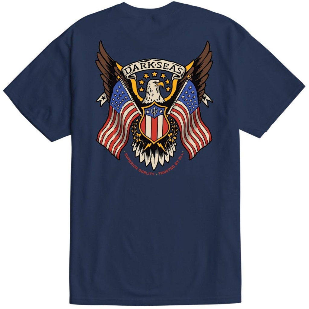 Dark Seas Men's Land Of The Free Stock T-Shirt