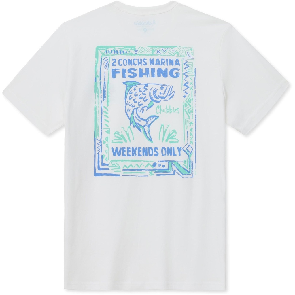 Chubbies Men's Hook, Line & Sinker Short Sleeve T-Shirt