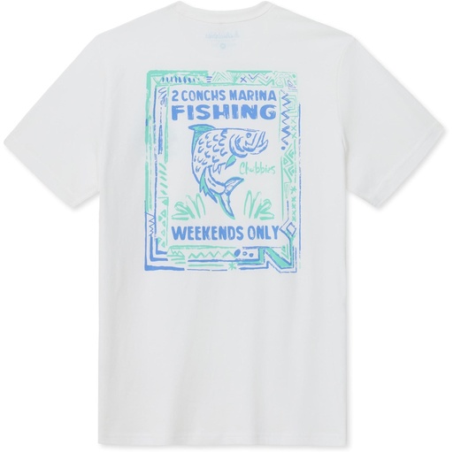 Chubbies Men's Hook, Line & Sinker Short Sleeve T-Shirt