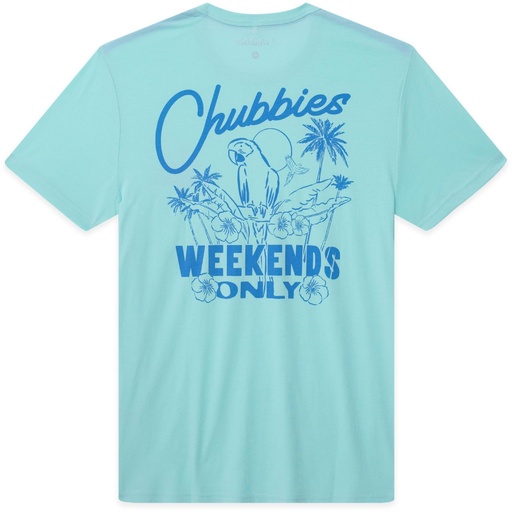 Chubbies Men's Weekends Only Short Sleeve T-Shirt