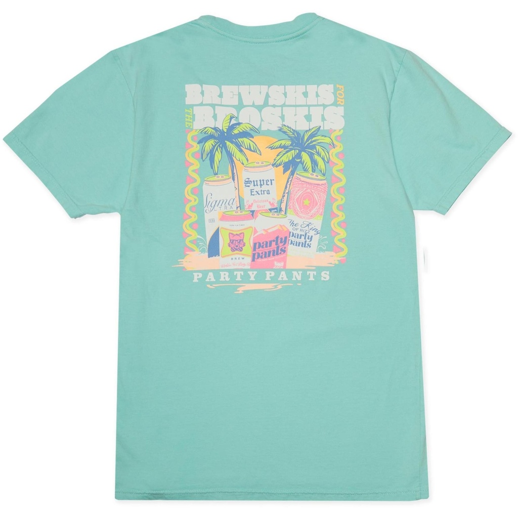 Party Pants Men's Brewskis For The Broskis Short Sleeve T-Shirt