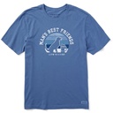 Life Is Good Men's Man's Best Friends Crusher T Shirt