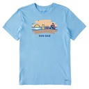 Life Is Good Men's Jake Beach Dog Dad Crusher-LITE T Shirt