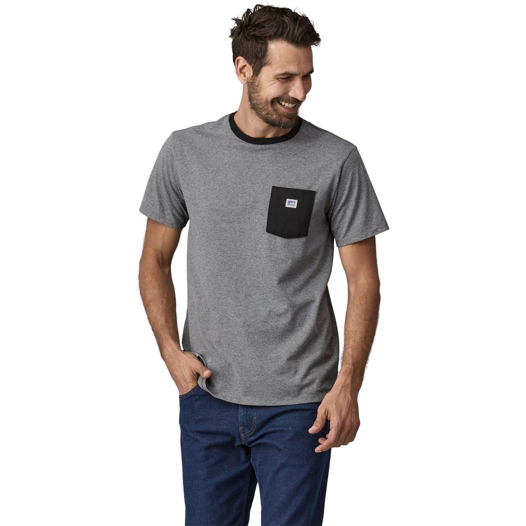 Patagonia Men's Shop Sticker Pocket Responsibili-Tee Shirt