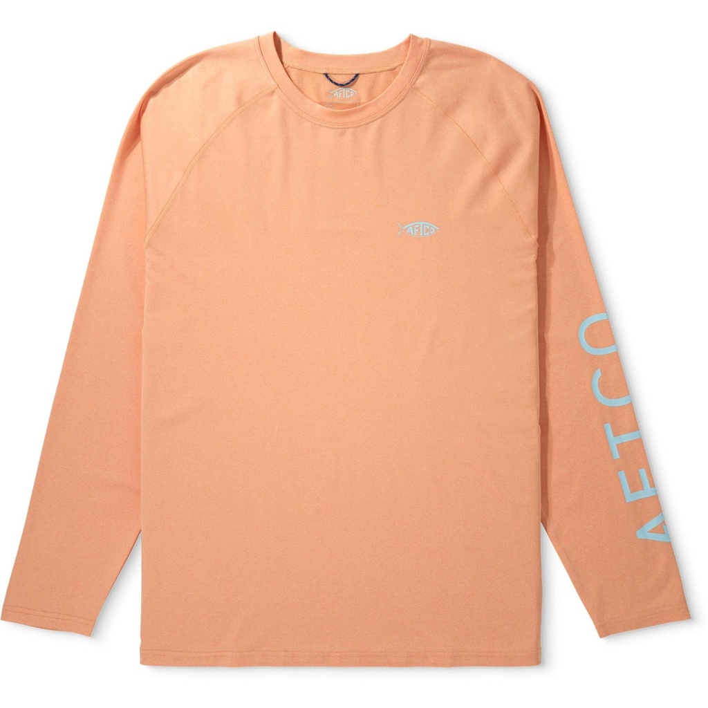 AFTCO Men's Samurai Heathered Long Sleeve Performance Shirt