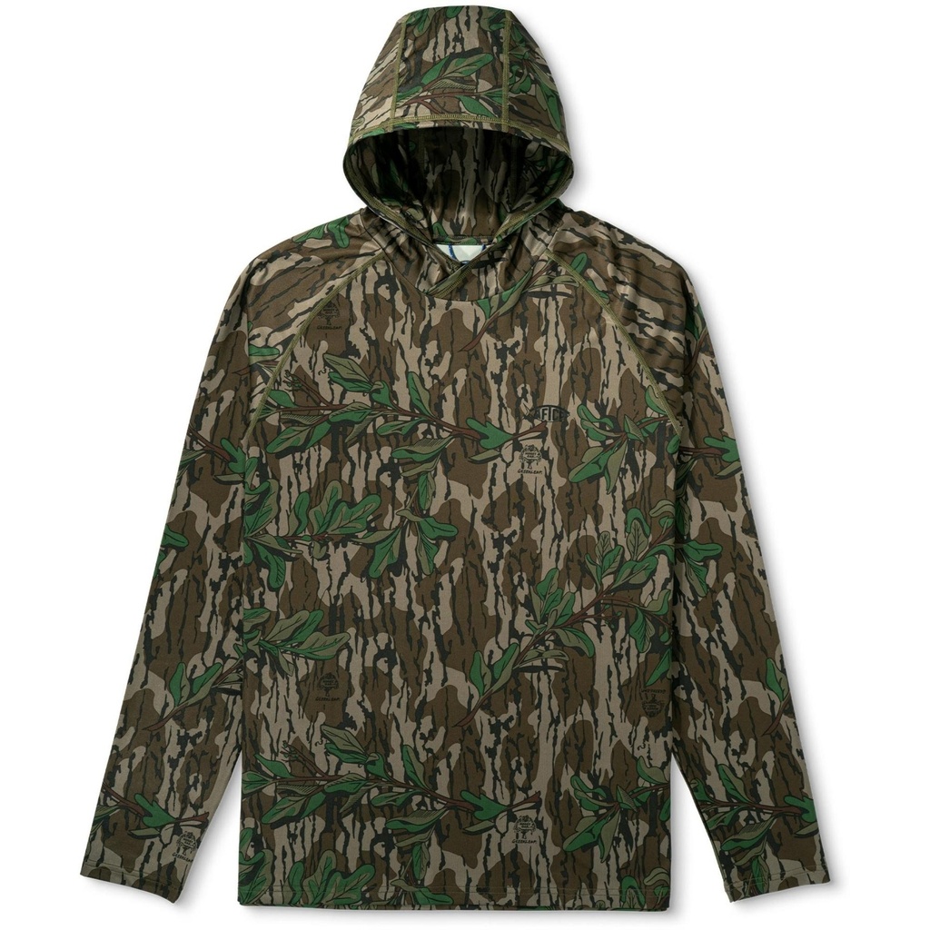 AFTCO Men's Mossy Oak Camo Performance Hoodie