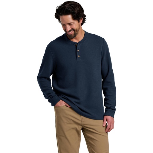 Free Fly Men's Waffle Long Sleeve Henley Shirt
