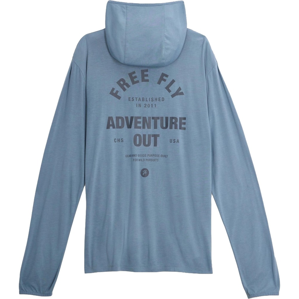 Free Fly Men's Bamboo Lightweight Graphic Hoodie