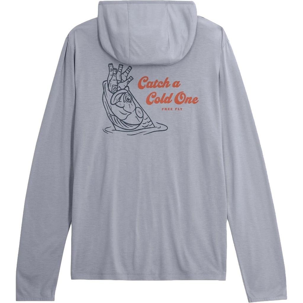 Free Fly Men's Bamboo Lightweight Graphic Hoodie