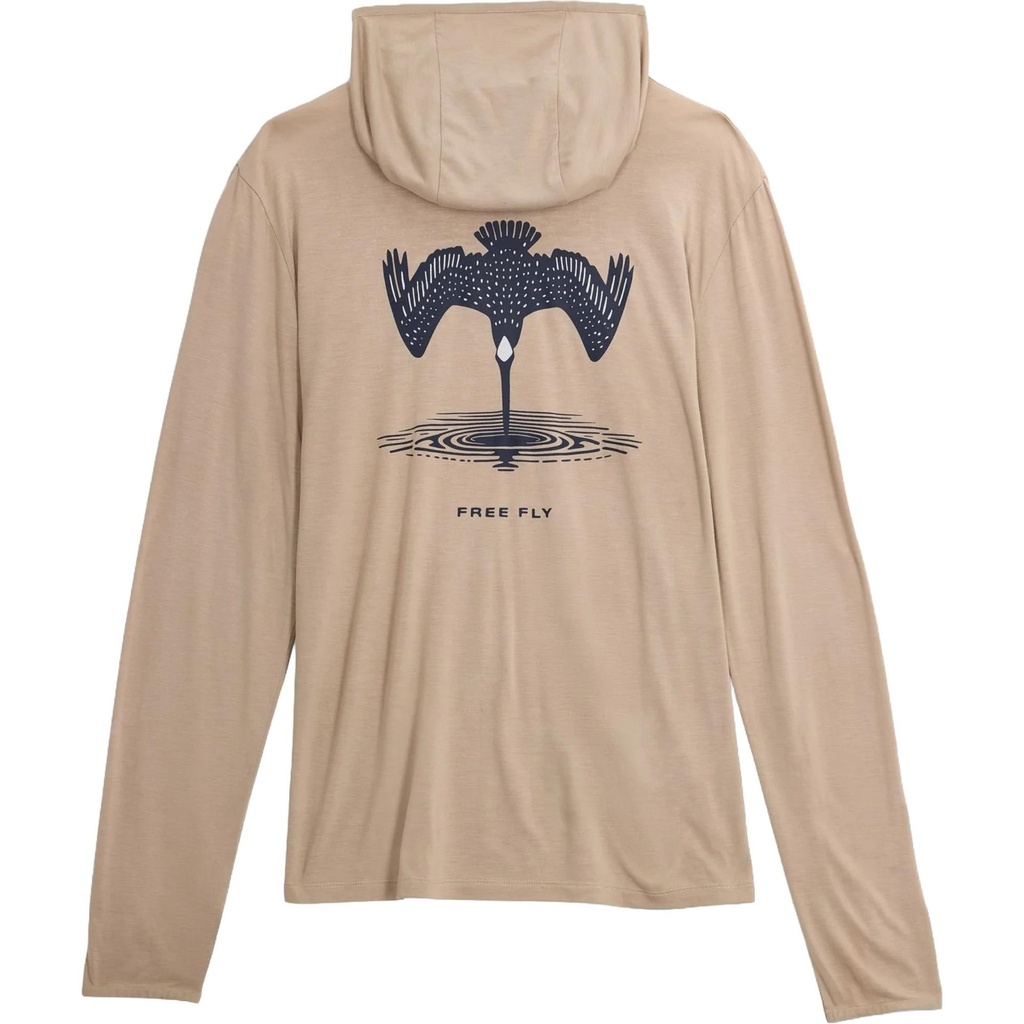 Free Fly Men's Bamboo Lightweight Graphic Hoodie