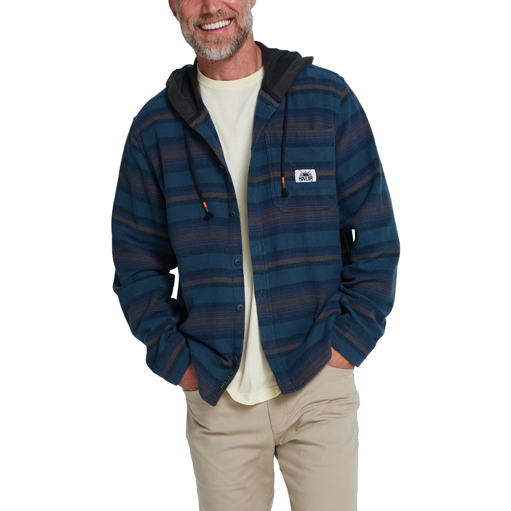 Howler Bros Men's Salvo Hooded Blanket Flannel