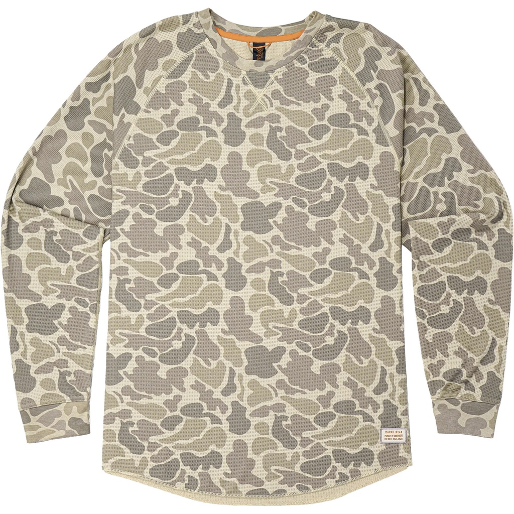 Marsh Wear Men's Surfside Waffle Long Sleeve Crew Shirt