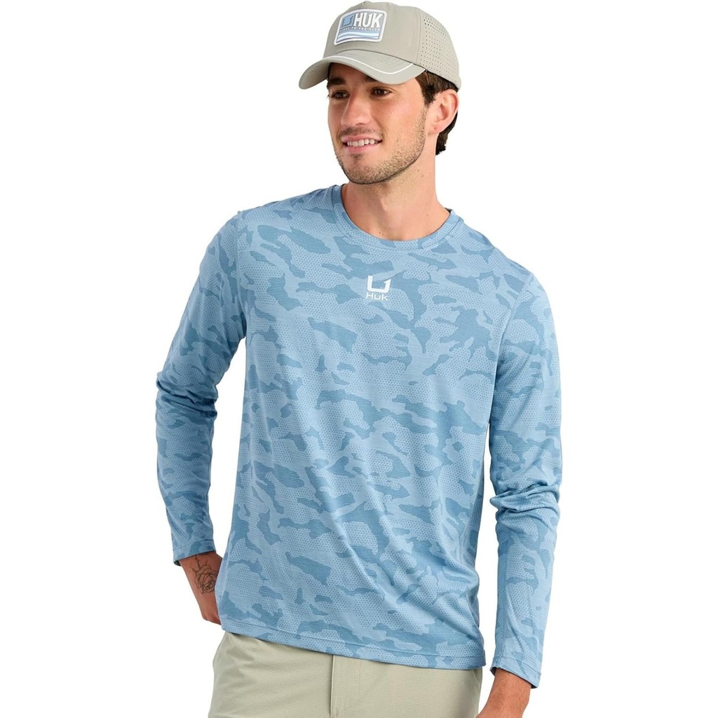 Huk Men's Andros Long Sleeve Crew Shirt