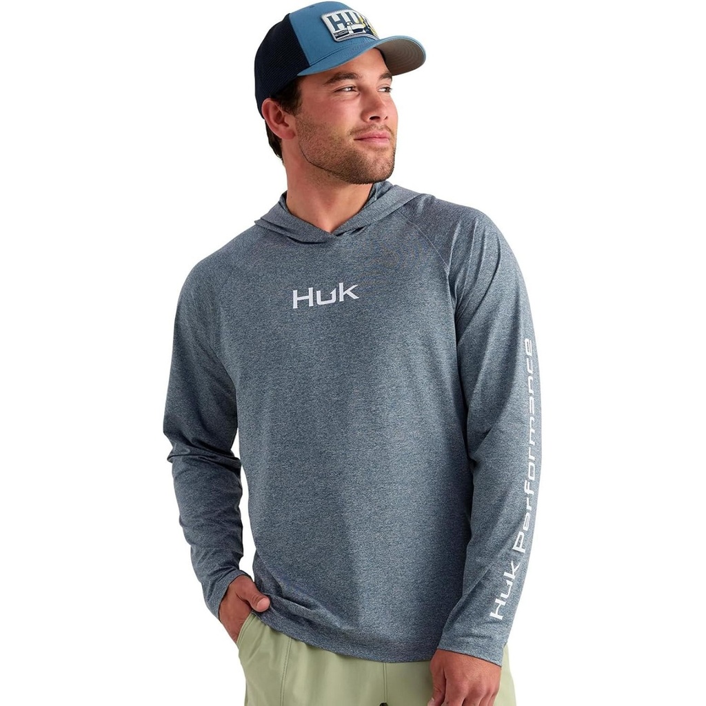 Huk Men's Airweight Hoodie Long Sleeve Shirt
