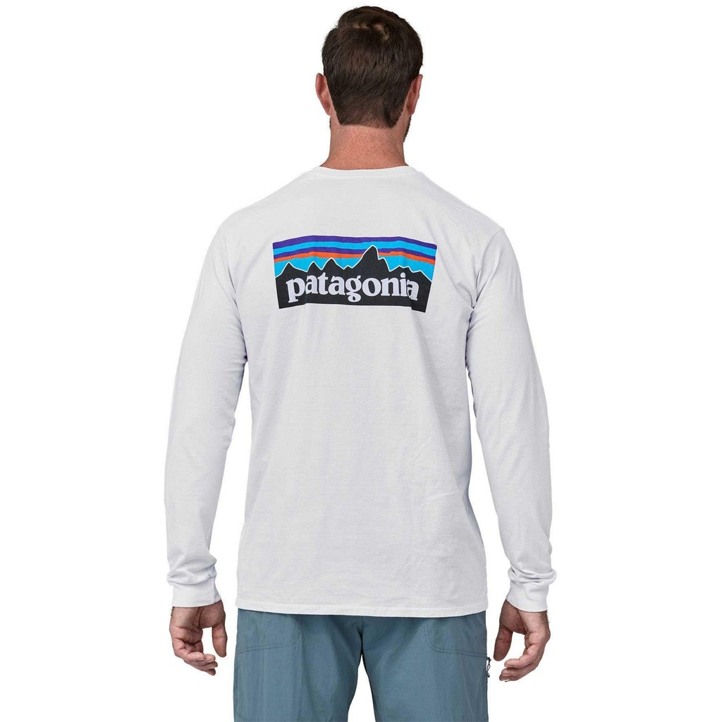 Patagonia Men's Long-Sleeved P-6 Logo Responsibili-Tee T Shirt
