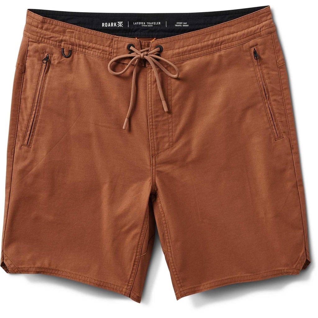 [000212078000000] Roark Men's Layover Traveler Shorts (Ochre Red, 30)
