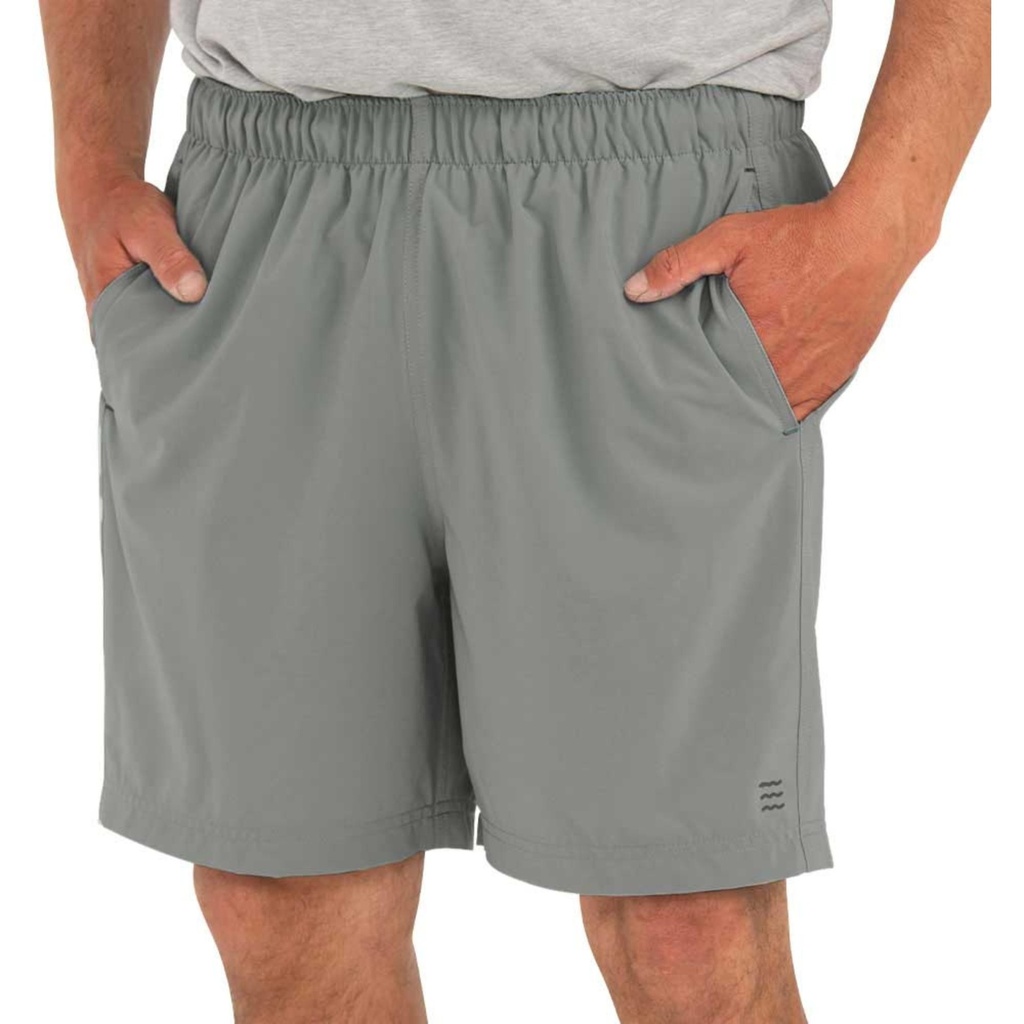 [000212093000000] Free Fly Men's Breeze 6 in Shorts (Cement, S)